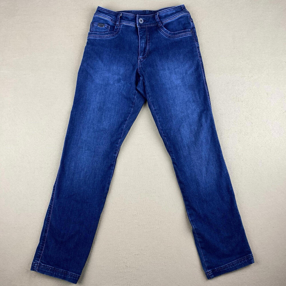 Kuhl Klassik Fit Jeans Mens 28x32 Denim Indigo Dye Stretch Hiking Workwear GUC